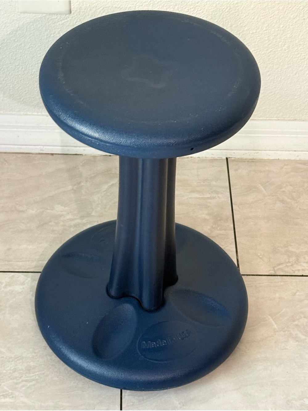 Kore Navy Blue Wobble Stool 18 Inc